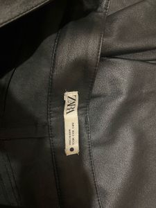 ZARA Black Leather Pants