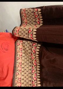 Elegant Embroidered ethnic gown with pant dupatta