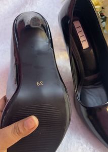 Elegant Black Patent Stiletto Heels