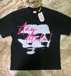 Stay Delulu Graphic Print T-Shirt