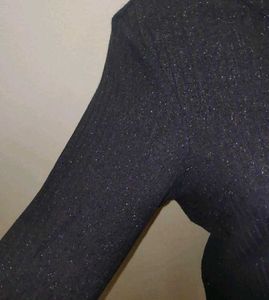 🎀💠Mango_ Shimmering Ribbed Knit Top💠🎀