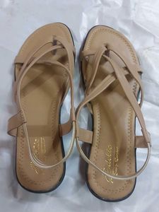 Elegant Tan Flats New Totally
