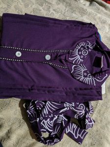 Tan Floral Print Shirt Dress for single piece 399/