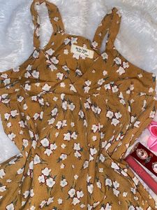 Cute Floral Print Mini Dress