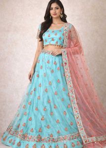 Beautiful Blue Lehenga Choli