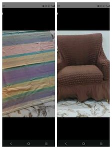 sofa cover and carpet combo