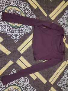 Long Sleeve Cropped Top