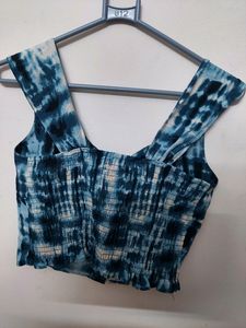 Blue Crop Top