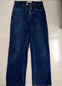 Straight Cut Denim Jeans