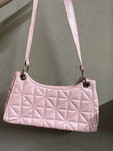 Chic Quilted Pink Bag