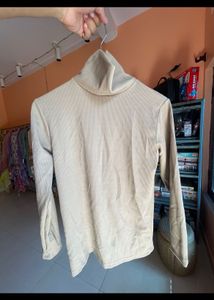 Ribbed Turtleneck Top