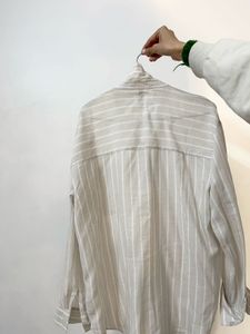 H&amp;M Oversized Striped Shirt