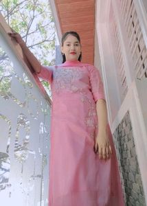 Pink Silk Kurta