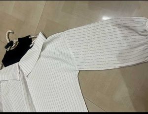 Korean Strip Tops With Cut Out Design