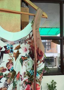 Vibrant Floral Print Sleeveless Dress
