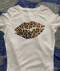 Leopard Lips Crop Top