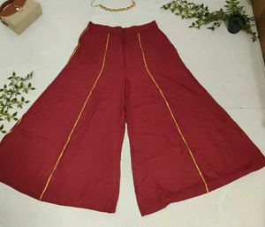 Maroon Floral Peplum Kurta with Palazzo♥️🪔