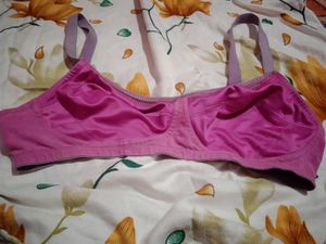 Pink Satin Bra