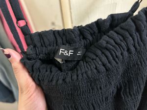 Black Smocked Spaghetti Strap Dress