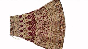 Stunning Maroon Embroidered Lehenga Choli