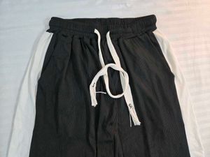 stretchy Black &amp; White Track Pants waist 30
