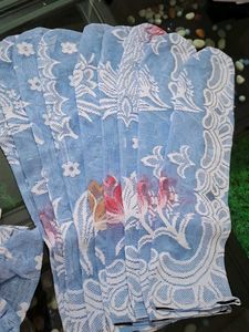 Blue Floral fan cover