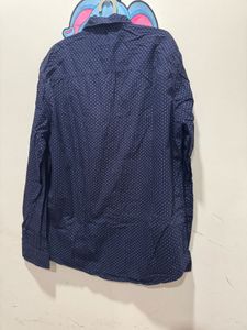 Men's Navy Patterned Shirt