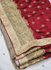 [Super Sale]🥳 New Hot Red Saree Without Blouse