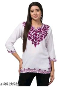 Embroidered Short kurti