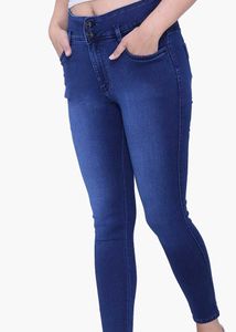 Dark Wash High-Waisted Skinny Jeans