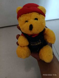 Cute Yellow Teddy Bear with Red Hat