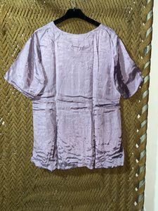 Light Purple Embroidered Short Kirti