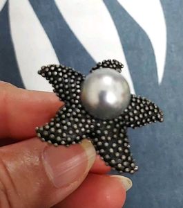 Starfish Pearl Ring