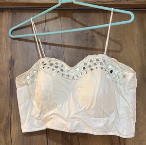Embellished Cream Blouse