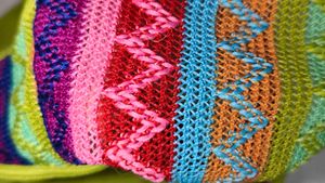 Vibrant Patterned Bikini Bottom