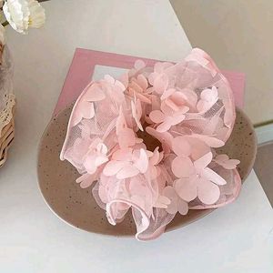 Cute Floral Hair Scrunchies (Set of 2)