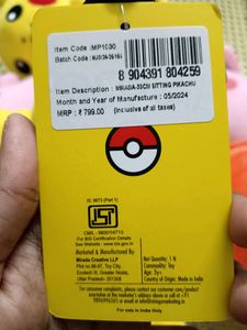 Original Pikachu 30cm Toy