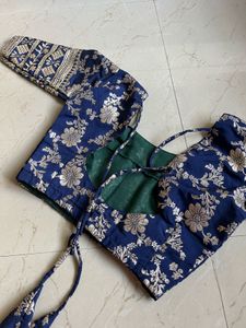 Blue lehenga with blouse