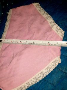 Cute Polka Dot Bra &amp; Pink Lace Panty Set