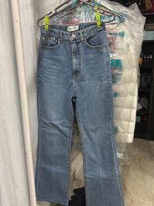 Hight waist light blue denim