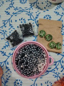Assorted Pearl Beads &amp; Craft Supplies