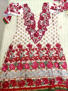 Brand New Anarkali Kurta With Chudhidar And Dupatt