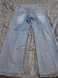 URBANIC Trendy Ripped Wide Leg Jeans
