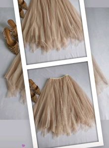Elegant Tulle Midi Skirt 🌷