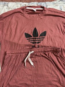 Adidas Logo T-Shirt &amp; Pants Set