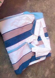 Men's Striped Casual Shirt and jeans combo