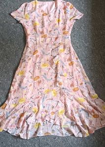 Chic Floral Print Wrap Dress