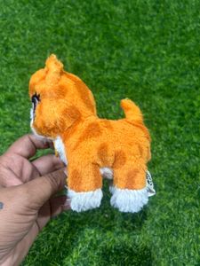 Mini Plush DOG BFF Orange White Best Furry Friend