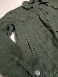 Men's Green Denim Jacket