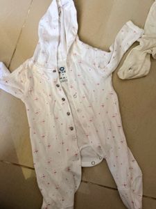 Baby Girl Bodysuits &amp; Rompers - 4 Pieces